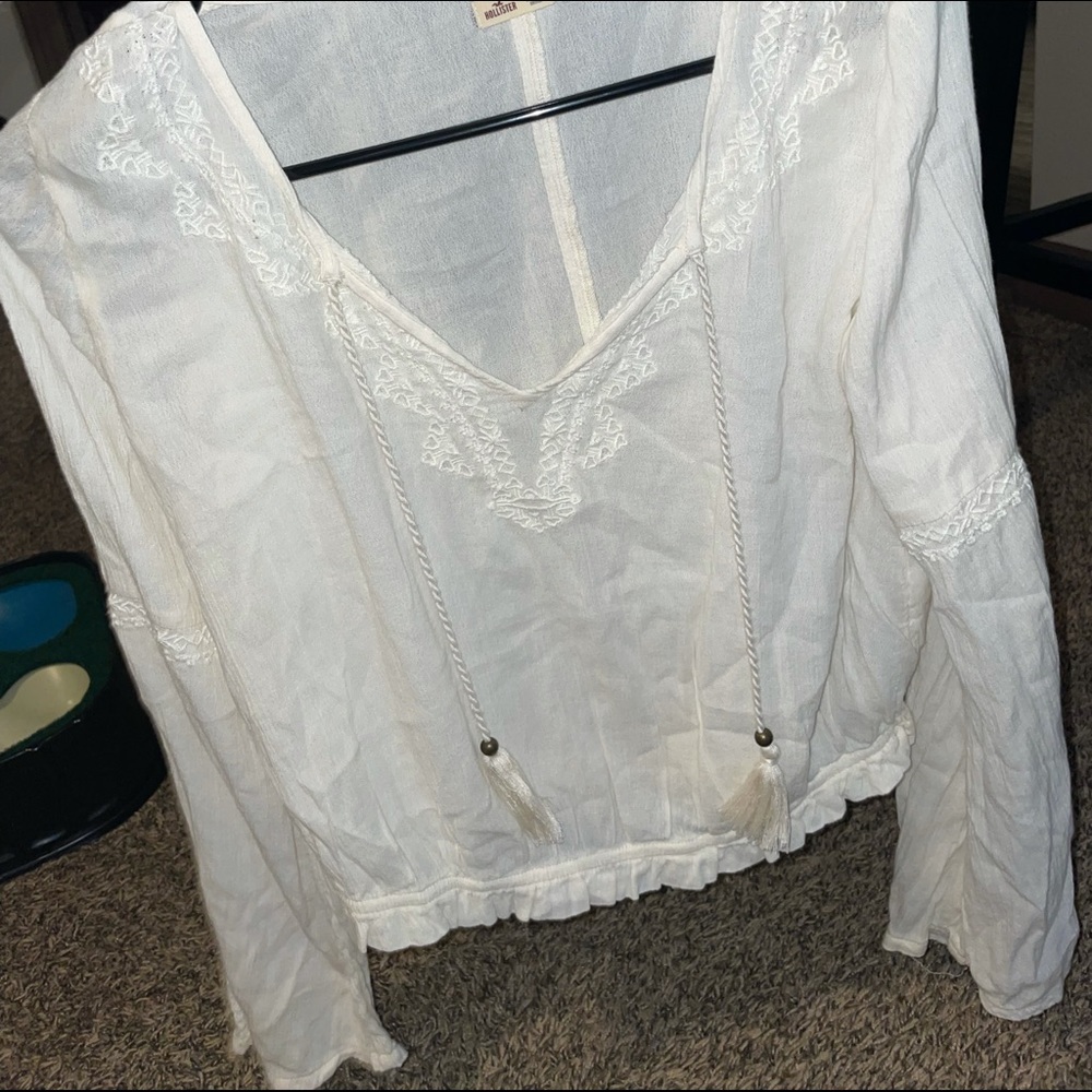White crop top
